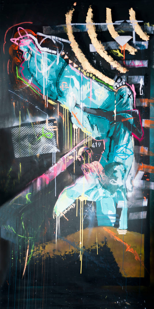 Beyond The Veil, canvas print wall art, close up