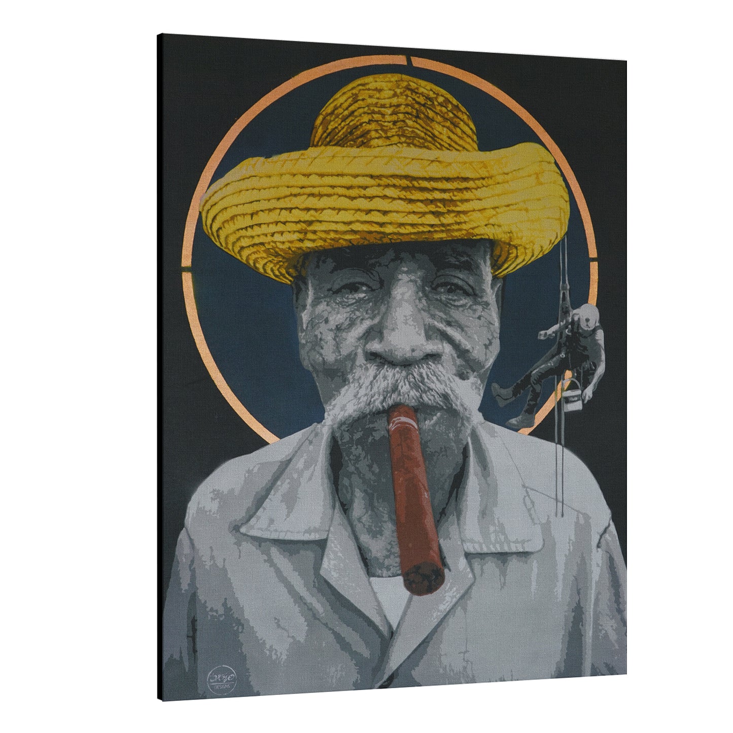 light me up, canvas print, wall art, flip side