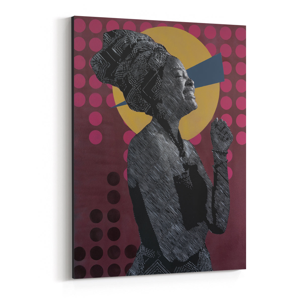 Vinyl Queen - Stretched Canvas Print