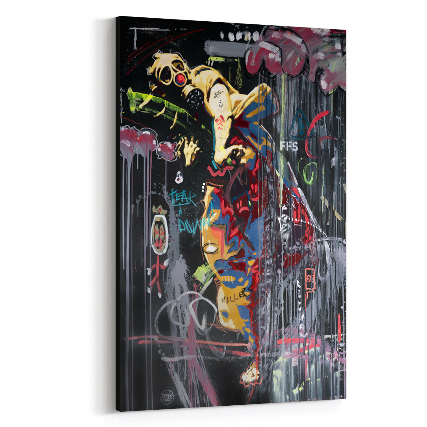 no gods no masters, canvas print, wall art, flip side